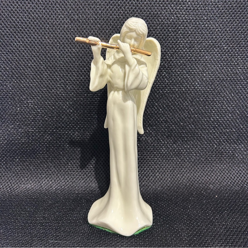 Madison Avenue Ivory & Gold Bisqueware Angel New In Box 8” Christmas